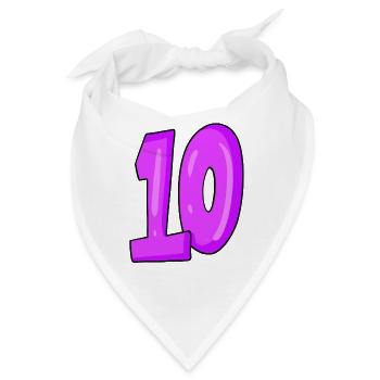 10 - Bandana - Weiß - Vorne