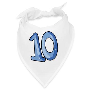 10 - Bandana - Weiß - Vorne