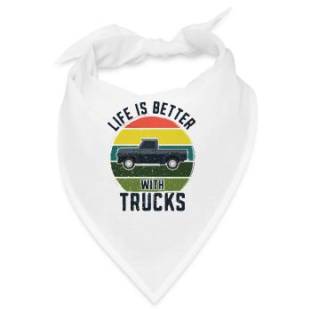 Pick Up Vintage Wagon Pickup Truck - Bandana - Weiß - Vorne