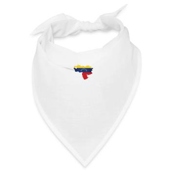 Venezuela Herzschlag Flagge Vintage Venezuela - Bandana - Weiß - Vorne