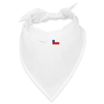 Chile Herzschlag Flagge Vintage Chile - Bandana - Weiß - Vorne