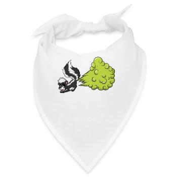 Stinktier Pups - Bandana - Weiß - Vorne