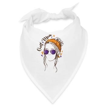 Golf Mom Trendsport Abschlag Golfschläger Golfbahn - Bandana - Weiß - Vorne