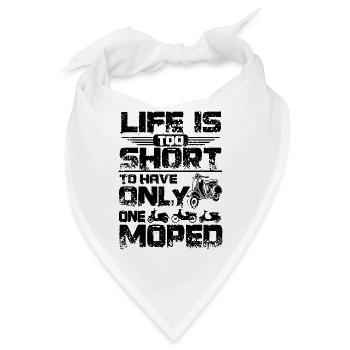 Need more mopeds - Bandana - Weiß - Vorne