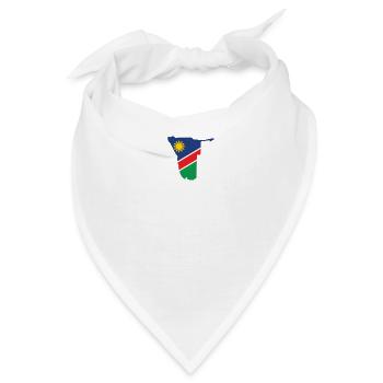 Namibia Herzschlag Flagge Vintage Namibia - Bandana - Weiß - Vorne