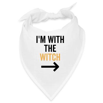 Ich bin bei der Hexe - Bandana - Weiß - Vorne