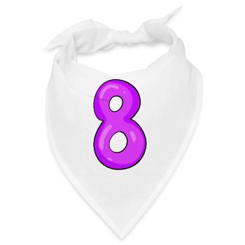 8 - Bandana - Weiß - Vorne