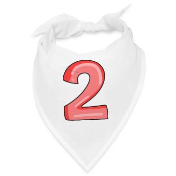 2 - Bandana - Weiß - Vorne