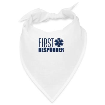 Ersthelfer Erstversorger Notfallhelfer Team - Bandana - Weiß - Vorne