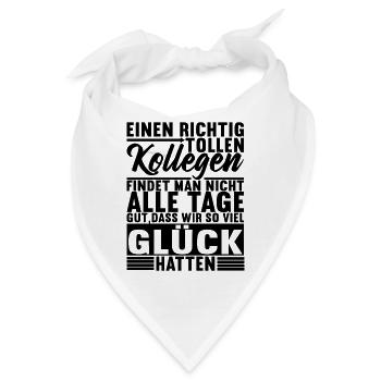 Abschiedsgeschenk Kollegen Jobwechsel - Bandana - Weiß - Vorne