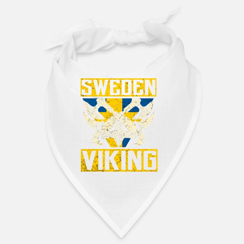 Suède Vikings - Bandana - blanc