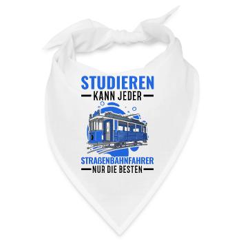 Straßenbahn Straßenbahnfahrer Tram S-Bahn - Bandana - Weiß - Vorne