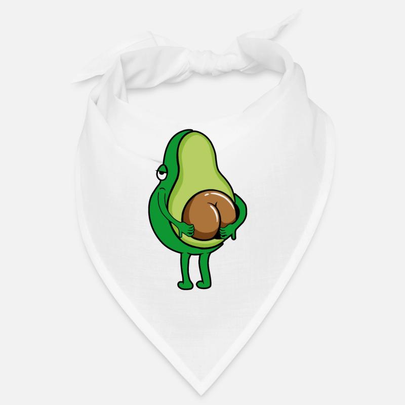 Avocado Ass Scratch Butt Avocado Lover Vegan Bandana