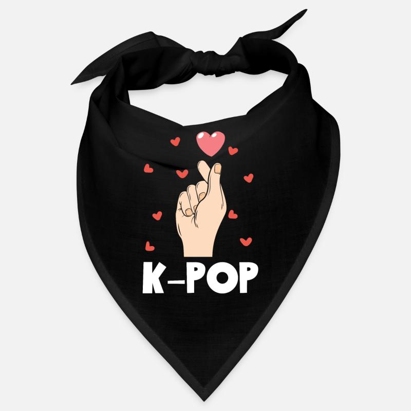 K-Pop Kpop Ich Liebe K-Pop Herz Bandana