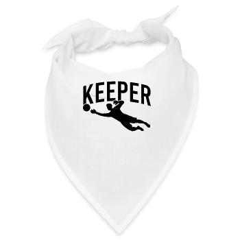 Fußball Torwart Keeper - Bandana - Weiß - Vorne