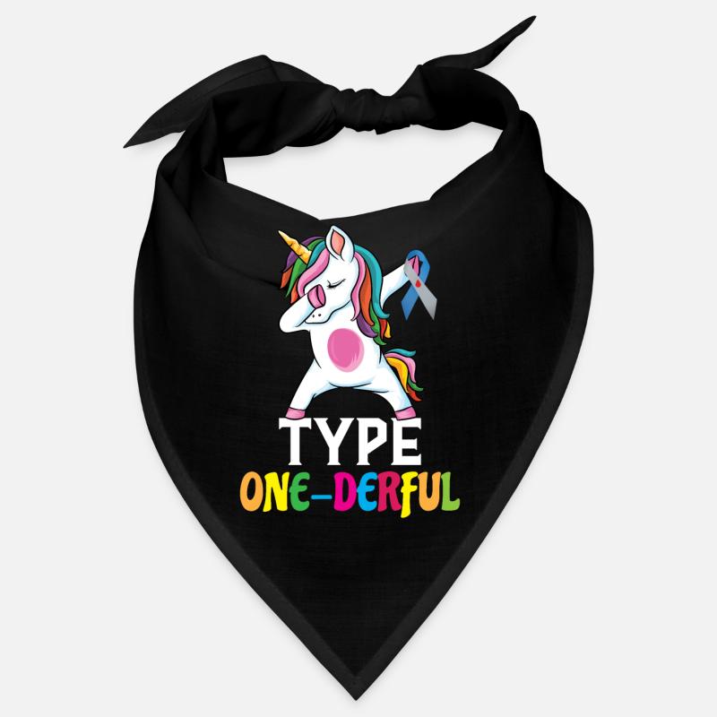 Type One Derful Unicorn Type 1 Diabetes T1D Bandana