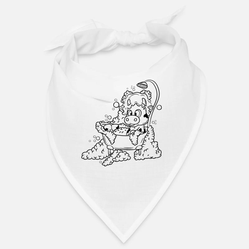 Vache dans la baignoire Bandana