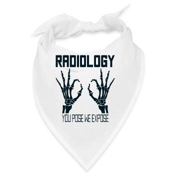 Radiologen Röntgentechniker Röntgenbild Arzt - Bandana - Weiß - Vorne