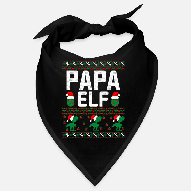 Papa Elf hässlicher Weihnachtspullover Bandana
