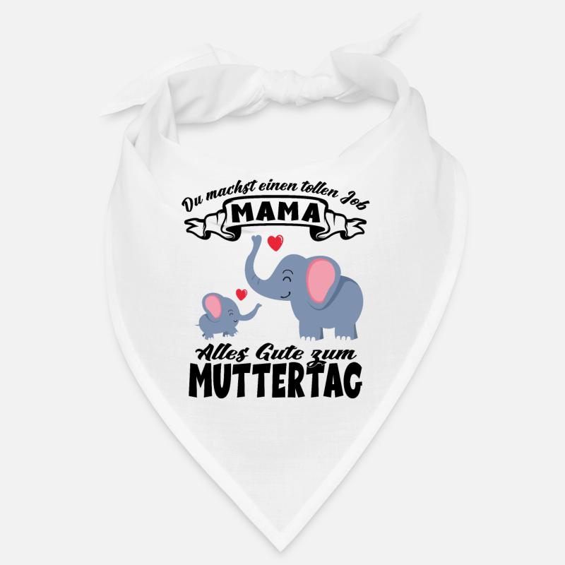 Du machst einen tollen Job Mama Muttertag Elefant Bandana