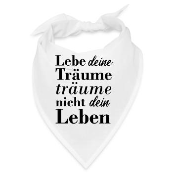 Motivation Schöner Spruch Geschenk Geburtstag - Bandana - Weiß - Vorne