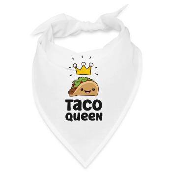 Taco Queen Lustiger Taco - Bandana - Weiß - Vorne