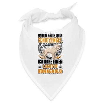 Lagotto Romagnolo Schutzengel Trüffelhund - Bandana - Weiß - Vorne