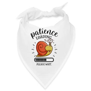 Geduldsschnecke Ladebild - Bandana - Weiß - Vorne