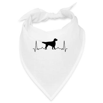 English Setter Herzschlag Englischer Setter - Bandana - Weiß - Vorne