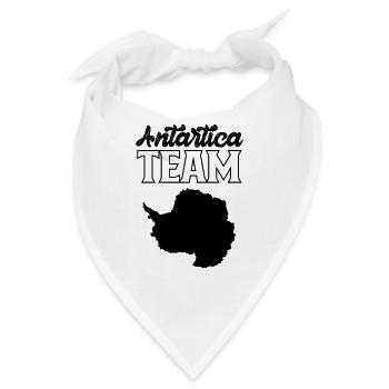Antarktis Team Pinguin Südpol Antarktis Spruch - Bandana - Weiß - Vorne