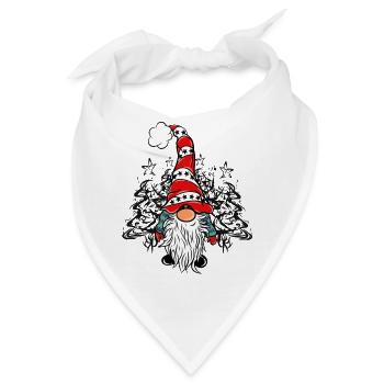 Gnome Xmas Art - Bandana - Weiß - Vorne
