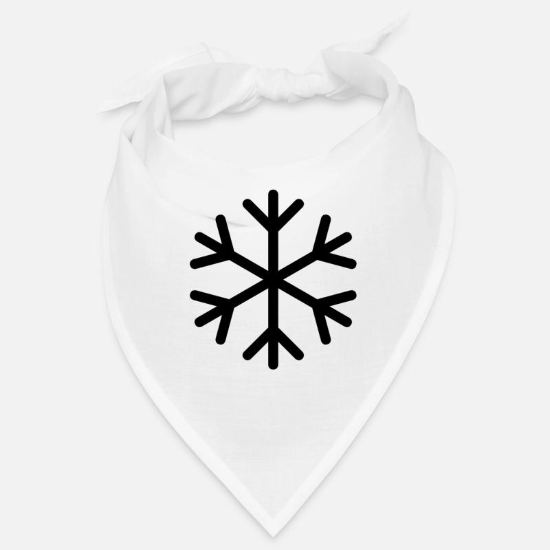 Flocon de neige - Bandana - blanc