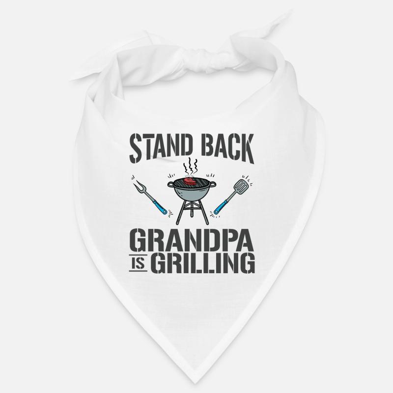 Stand Back Grandpa Is Grilling BBQ Grill Barbeque Bandana