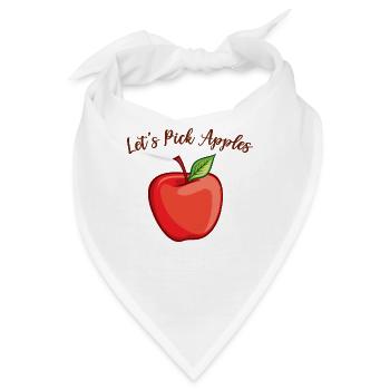 Let's Pick Apples Apple Apfelernte Apfellese Apfel - Bandana - Weiß - Vorne
