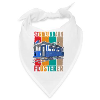 Straßenbahn Flüsterer Straßenbahnfahrer S-Bahn - Bandana - Weiß - Vorne