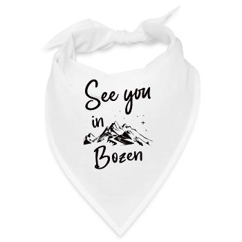 Bozen Snowboarden Wandern und Ski fahren - Bandana - Weiß - Vorne