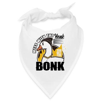 Lustige Tiere Gans Witzige Sprüche - Bandana - Weiß - Vorne