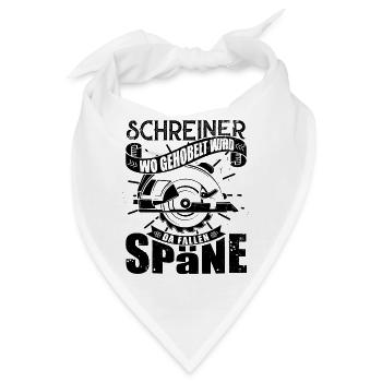 Schreiner Herren TShirt mit Hobel - Bandana - Weiß - Vorne