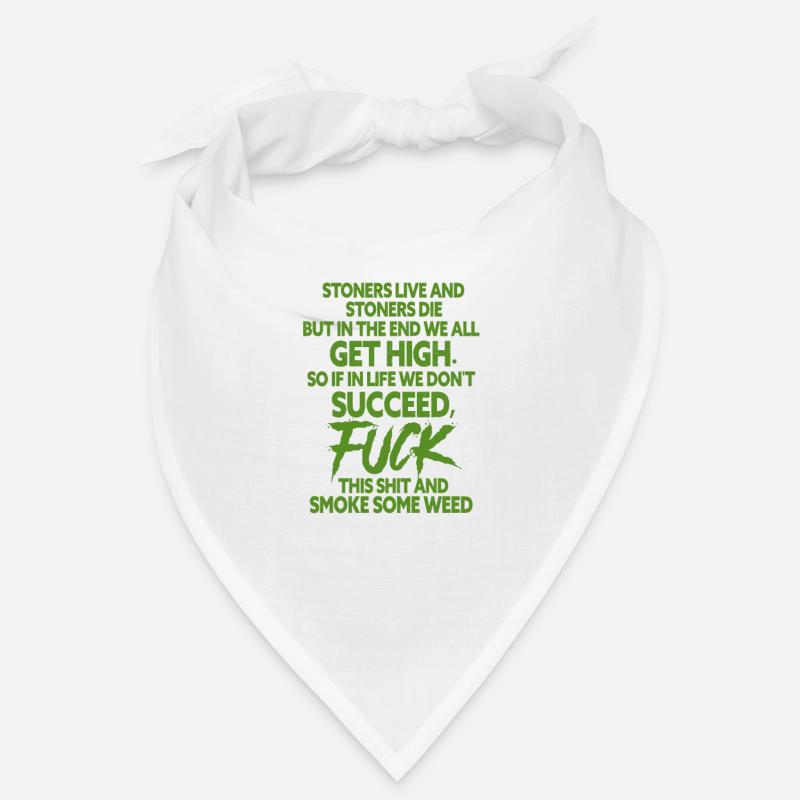 Cannabis Hanf Gras Kiffen Ganja Joint THC Geschenk Bandana