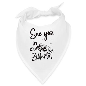 Zillertal Skifahren Tirol Snowboarden Österreich - Bandana - Weiß - Vorne