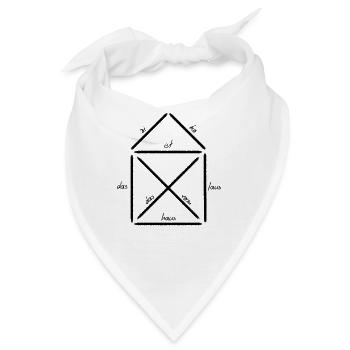 Das ist das Haus vom Nikolaus - Bandana - Weiß - Vorne