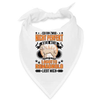 Lagotto Romagnolo Lagotti Trüffelhund - Bandana - Weiß - Vorne
