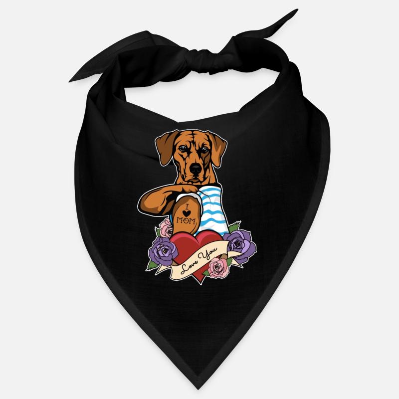 J’aime maman Tatouage I Rhodesian Ridgeback Maman Bandana