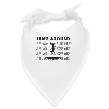 Trampolinspringer Jump Around Trampolin Sport - Bandana - Weiß - Vorne
