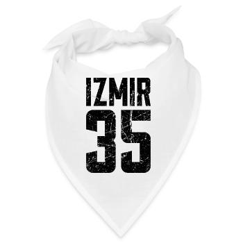 Izmir 35 Türkei Turkiye Geschenk Urlaub TR Türk - Bandana - Weiß - Vorne