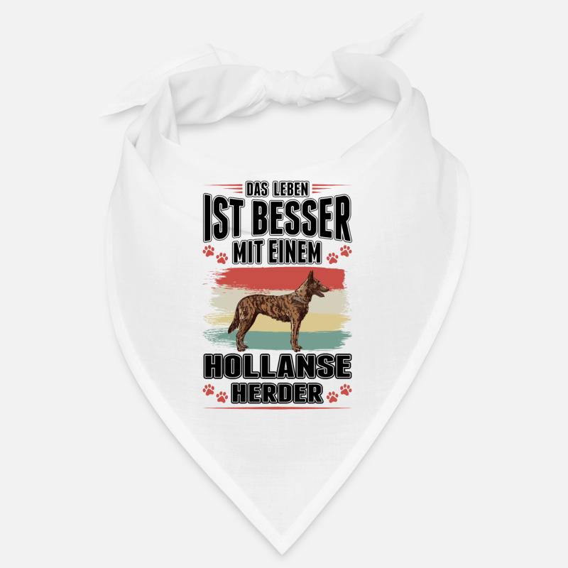 Hollandse Herder Spruch Holländischer Schäferhund Bandana