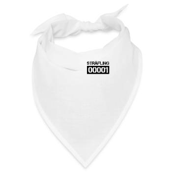 Sträfling Partnerlook Kostüm Karneval Häftling Fun - Bandana - Weiß - Vorne