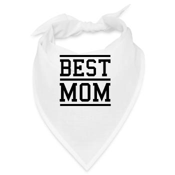 best mom - Bandana - Weiß - Vorne