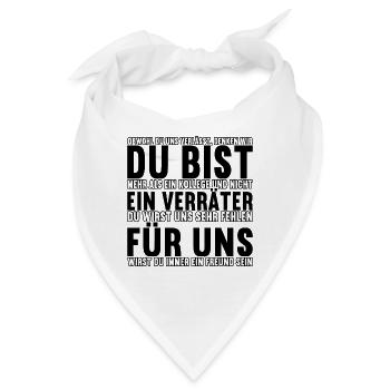 Abschiedsgeschenk Kollegen Jobwechsel - Bandana - Weiß - Vorne
