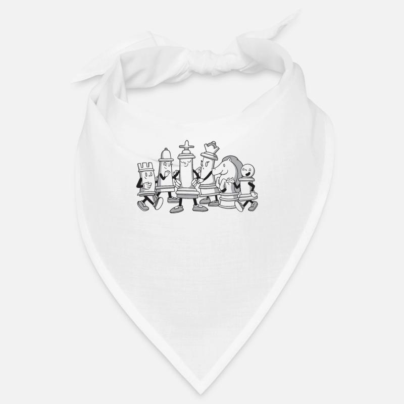 Joueur d’échecs Jeu d’échecs Jeu d’échecs Jeu de société - Bandana - blanc